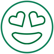 Icon Smily mit Herz