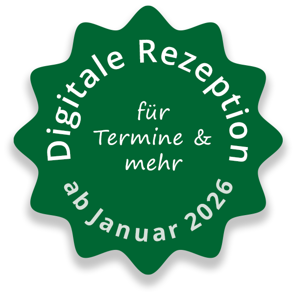 Digitale Rezeption ab Januar 2026 - Termine und mehr