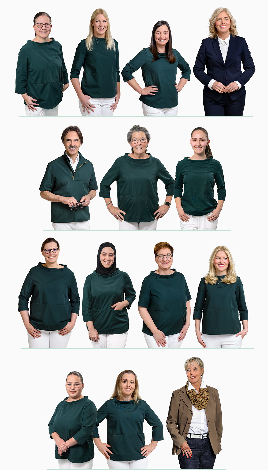 Gruppenbild Team der Praxis Guntermann 2026